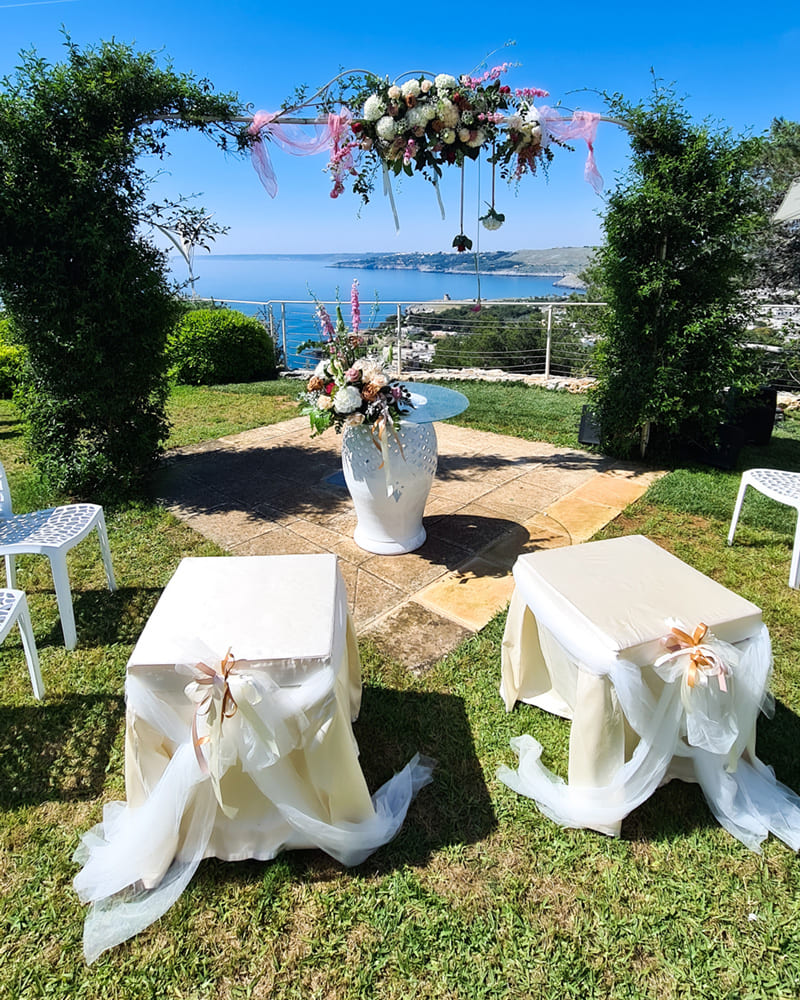 Cala dei Balcani location per le tue nozze direttamente sul mare del Salento - Esclusività dell'evento